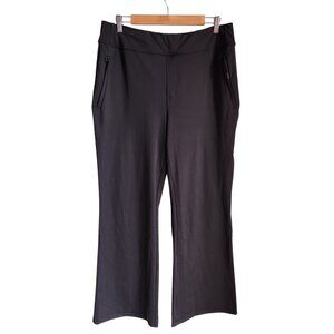 Halara Pants Black XL Tall XLT Women's Wide Leg Zip Pockets Yoga Office NEW